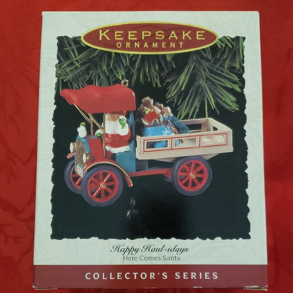 Hallmark Ornament - Happy Haul-idays Here Comes Santa